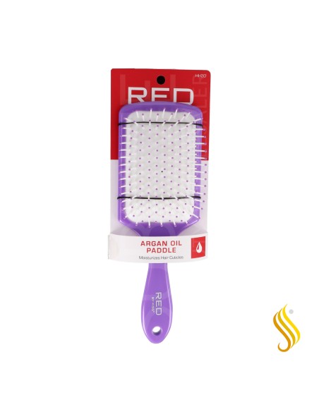 Red Kiss Professional Argan Oil Paddle Brush Color Lila Peine